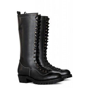 EMBOSSY Men's Logger Lace Up Boots Vibram Sole Motorcycle New Size 41/8